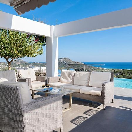 Luxury Villa Hera With Private Pool Afantou Exteriör bild