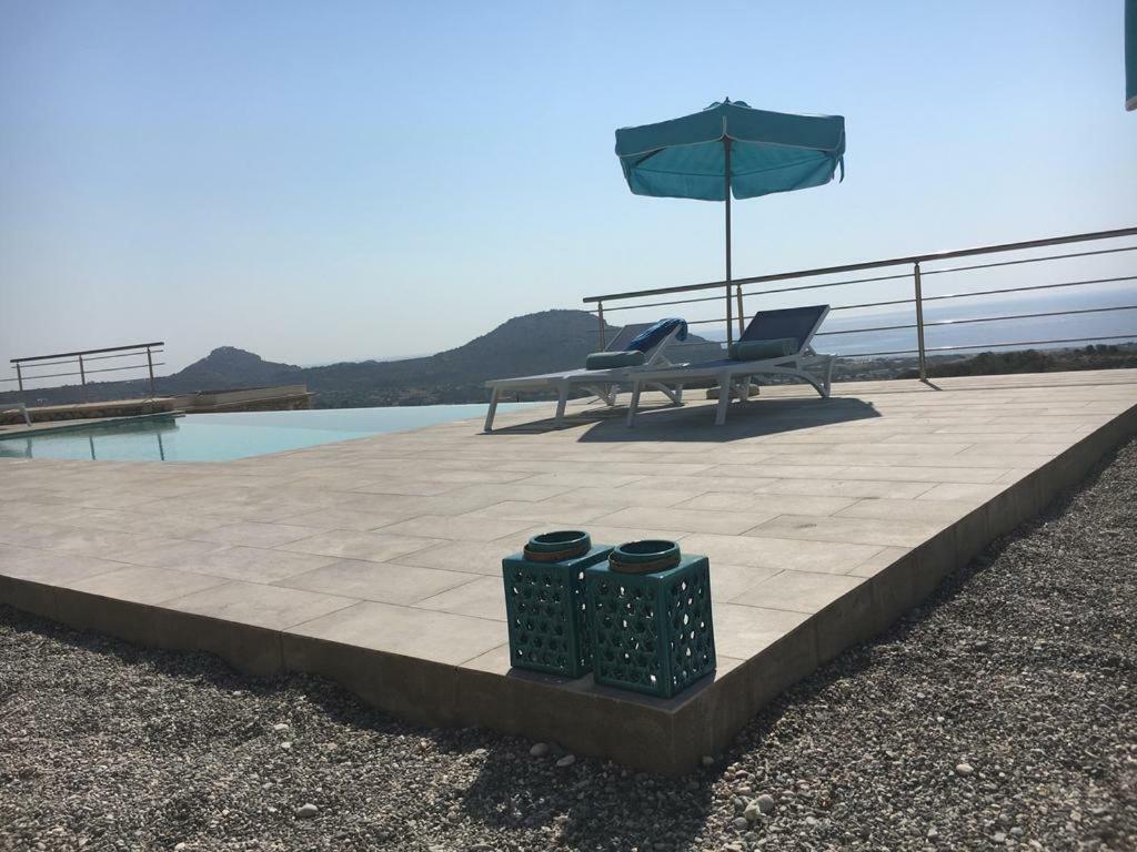 Luxury Villa Hera With Private Pool Afantou Exteriör bild